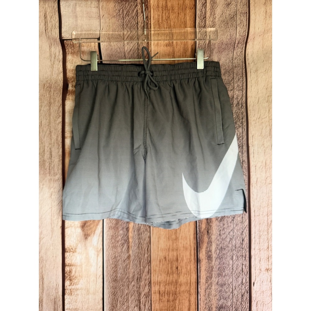 Nike Swim Trunks Gray‎ Athletic Beach Vacation Pool Mens Swimwear Size Medium